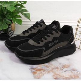 Negro Big Star JJ274989 zapatos deportivos plataforma 3