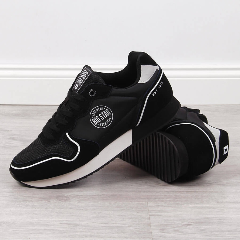 Deportivas hombre piel negra Big Star JJ174140 negro 1