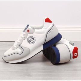 Zapatos deportivos de cuero PU blanco para hombre Big Star JJ174141 4