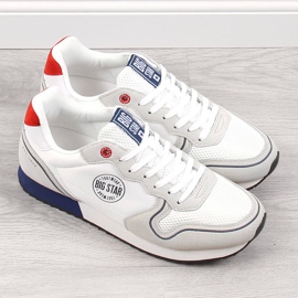 Zapatos deportivos de cuero PU blanco para hombre Big Star JJ174141 2