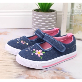 Zapatillas de niña American Club jeans azul 3