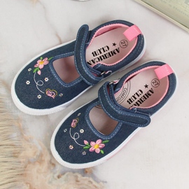 Zapatillas de niña American Club jeans azul 4