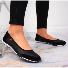 Bailarinas mujer caladas en piel negra Filippo negro 5