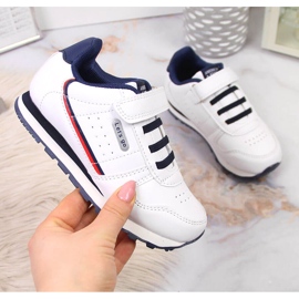 Deportiva infantil velcro American Club blanca blanco 1