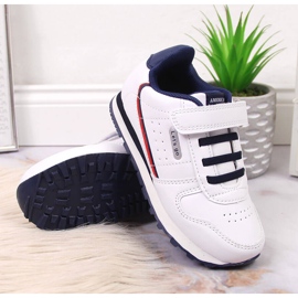 Deportiva infantil velcro American Club blanca blanco 3