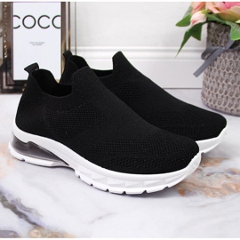 Zapatillas deportivas mujer slip on negras Potocki negro 4