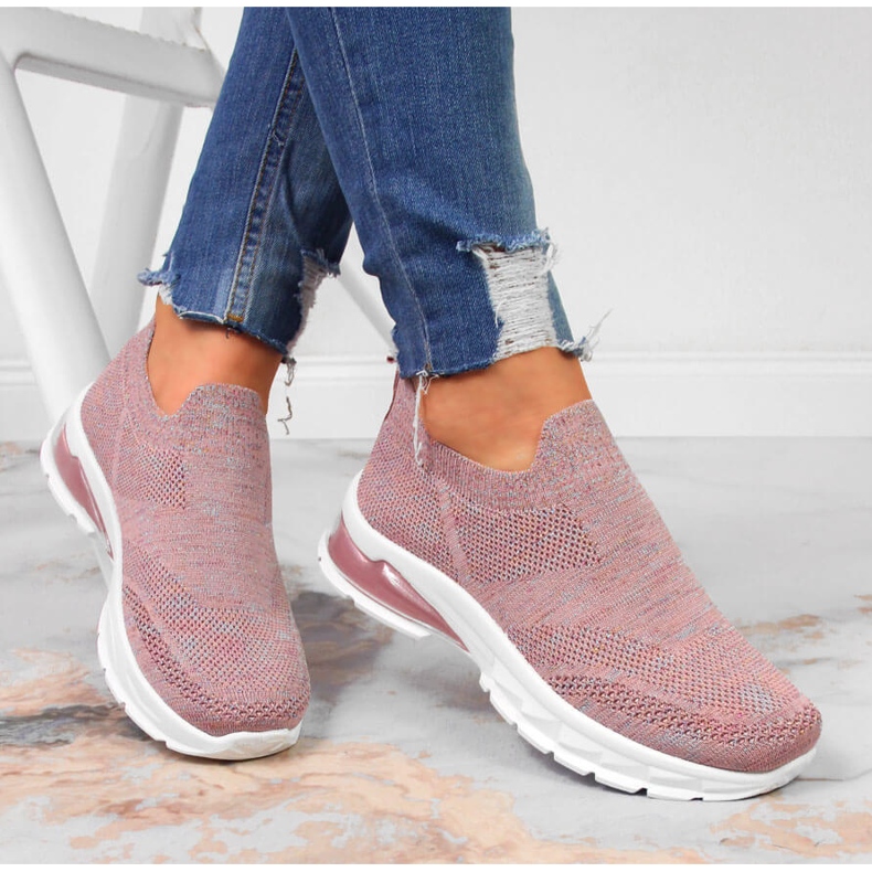Zapatillas deportivas mujer slip on rosa Potocki 1