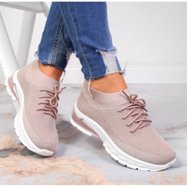 Zapatos deportivos de mujer, calcetines, rosa sucio Potocki 1