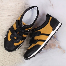 Zapatos niño con velcro camel Kornecki 6291 negro multicolor 3
