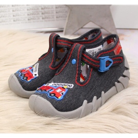Zapatillas de estar por casa para niño Befado gris y rojo 4