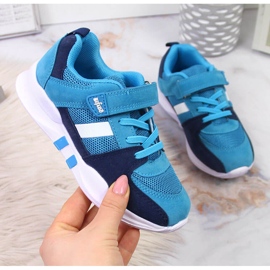 Deportivas niño con velcro azul Befado azul marino 1