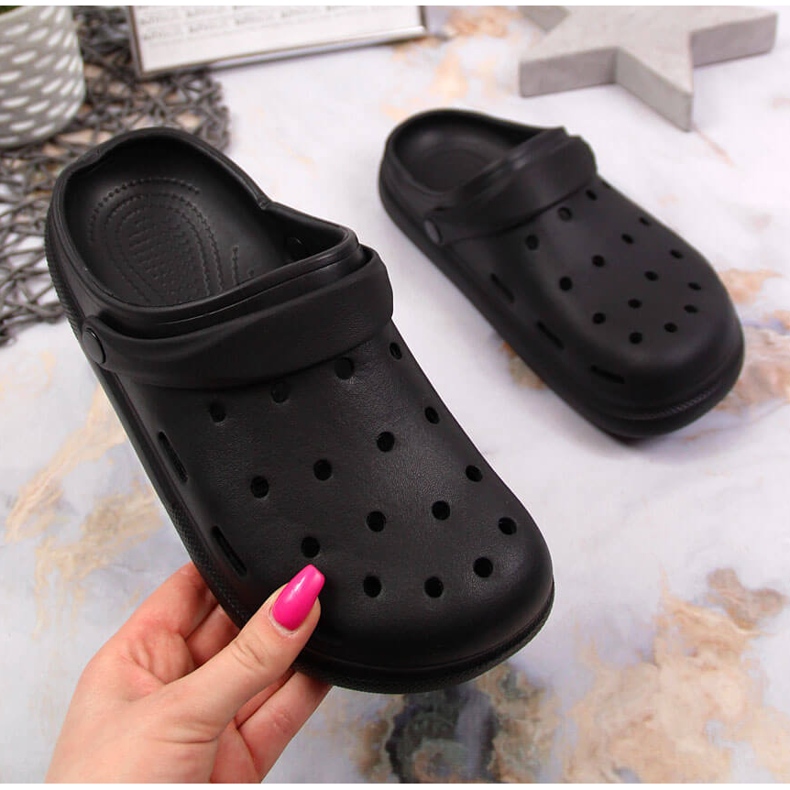 Chanclas atletico foam negro 1