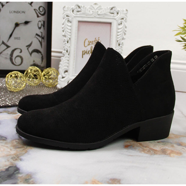 Botas de mujer negras Filippo en un bloque negro 2