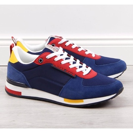 Cross Jeans JJ1R4008C deportivas de piel para hombre rojo azul multicolor 1 Cross Jeans JJ1R4008C deportivas de piel para hombre rojo azul multicolor 1