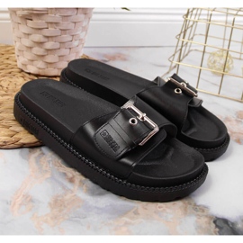 Negro Pantuflas negras de mujer Big Star JJ274A307 1