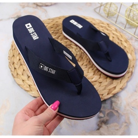 Chanclas con cuña Big Star JJ274A331 azul 1