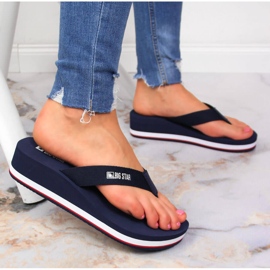 Chanclas con cuña Big Star JJ274A331 azul 5