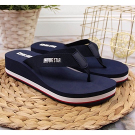 Chanclas con cuña Big Star JJ274A331 azul 2