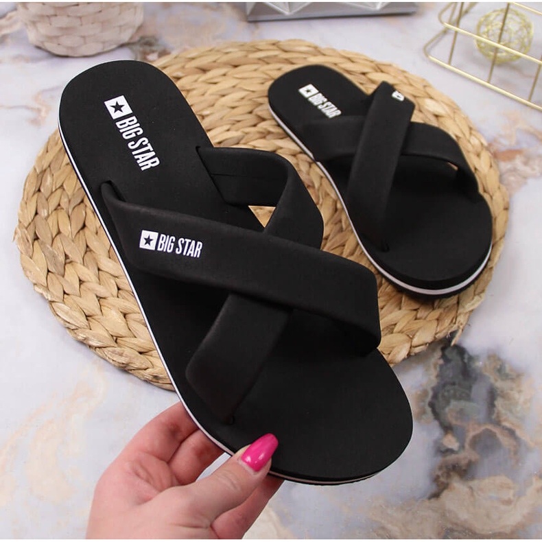 Zapatillas casa espuma negra Big Star JJ274A338 negro 2