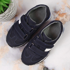Zapatos niño con velcro azul marino Kornecki 6122 3