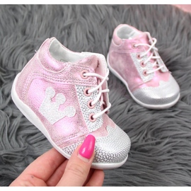 Zapatos brillos rosa niña Kornecki 6767 rosado 1