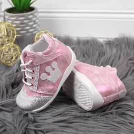 Zapatos brillos rosa niña Kornecki 6767 rosado 3