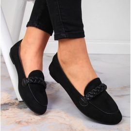 Zapatos sin cordones de mujer Potocki negros 1