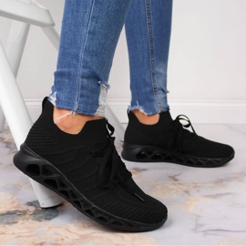 Deportivas de malla de mujer McKeylor negras negro 2