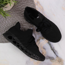 Deportivas de malla de mujer McKeylor negras negro 4