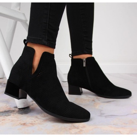 Botas negras caladas mujer Vinceza negro 5