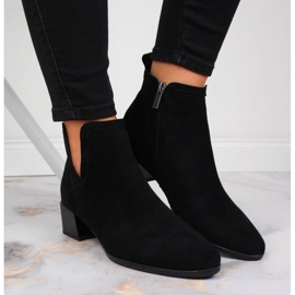 Botas negras caladas mujer Vinceza negro 6
