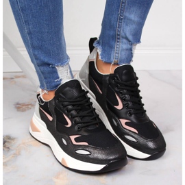 Deportivas mujer Vinceza negras negro multicolor 5