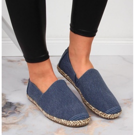 Alpargatas vaqueras de mujer Big Star JJ274902 azul marino 3