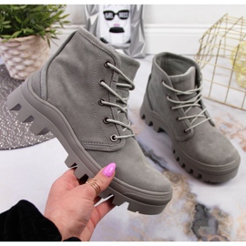 Deportivas de mujer en piel gris Filippo gris 4