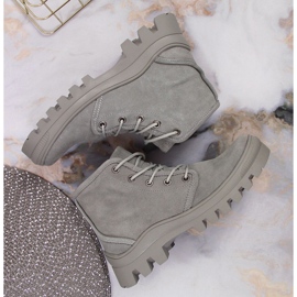 Deportivas de mujer en piel gris Filippo gris 6
