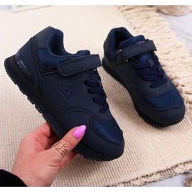 Deportivas de niño American Club azul marino con velcros 1