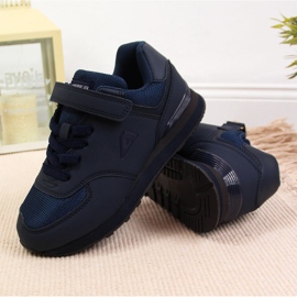 Deportivas de niño American Club azul marino con velcros 4