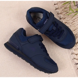 Deportivas de niño American Club azul marino con velcros 3