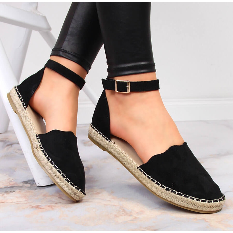 Sandalias alpargatas mujer negras Jezzi negro 1 Sandalias alpargatas mujer negras Jezzi negro 1