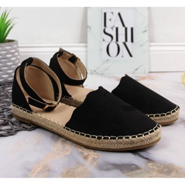 Sandalias alpargatas mujer negras Jezzi negro 3
