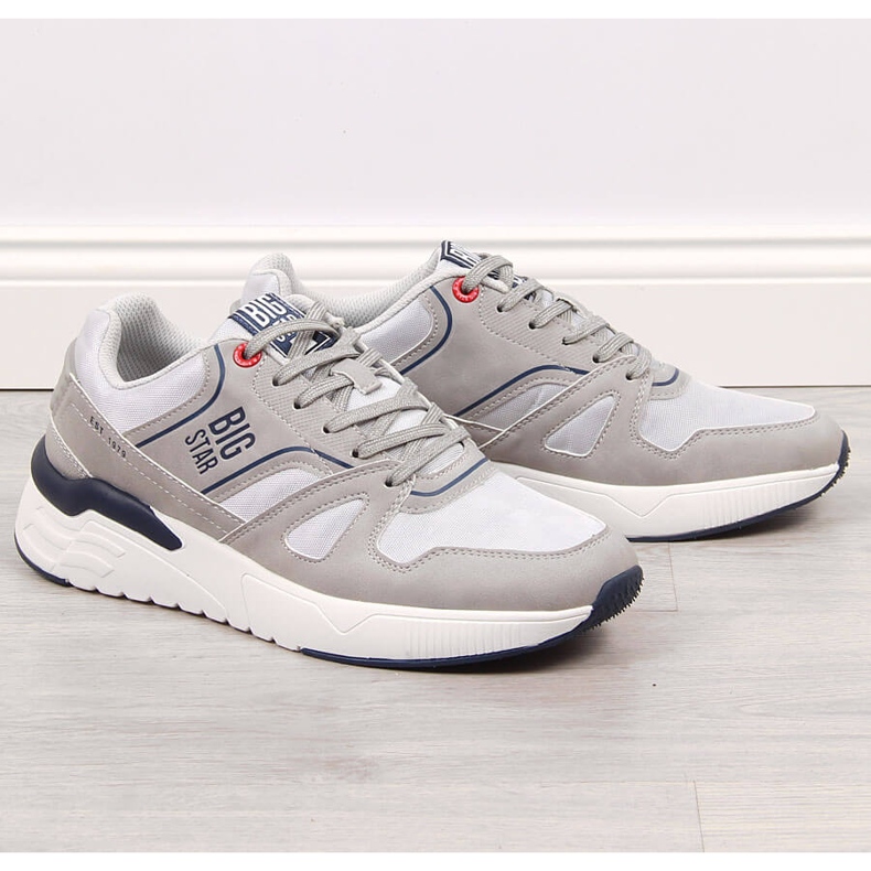 Zapatillas deportivas casual de hombre gris Big Star JJ174276 1