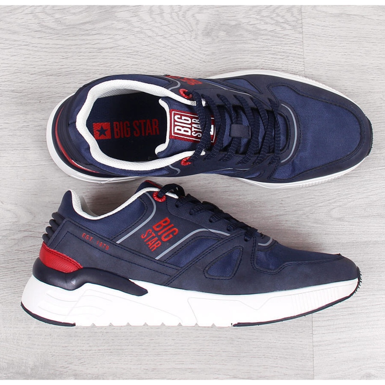 Deportivas casual hombre azul marino Big Star JJ174277 1