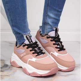 Deportivas deportivas mujer rosa Big Star JJ274577 rosado 5