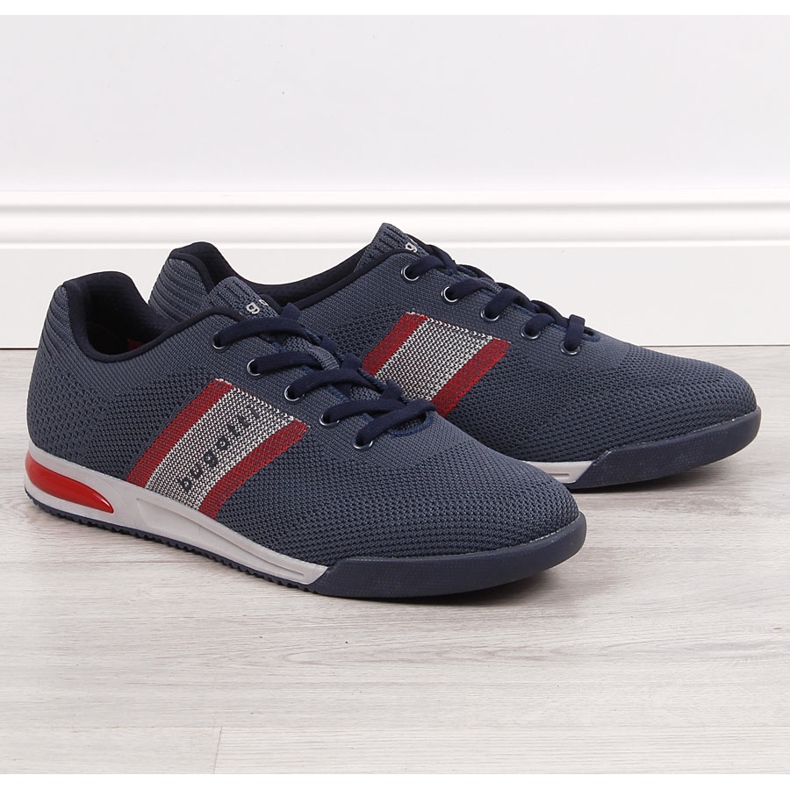 Zapatos Bugatti de hombre azul marino 1