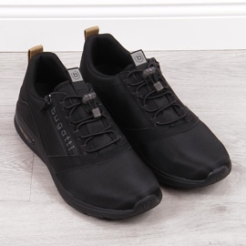 Zapatos casual de hombre Bugatti negros 4