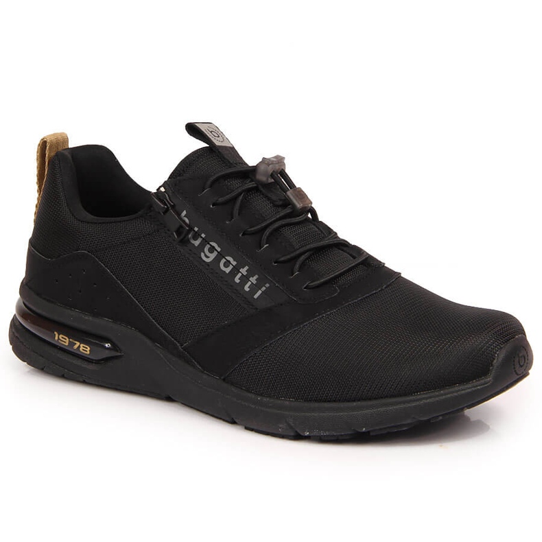 Zapatos casual de hombre Bugatti negros 2