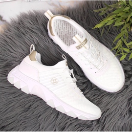 Zapatillas de mujer en la plataforma blanca de Bugatti. 5