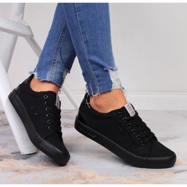 Black Cross Jeans JJ2R4039C zapatillas de textil negro 4