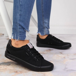 Black Cross Jeans JJ2R4039C zapatillas de textil negro 6