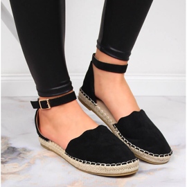 Sandalias mujer eVento alpargatas negras negro 6